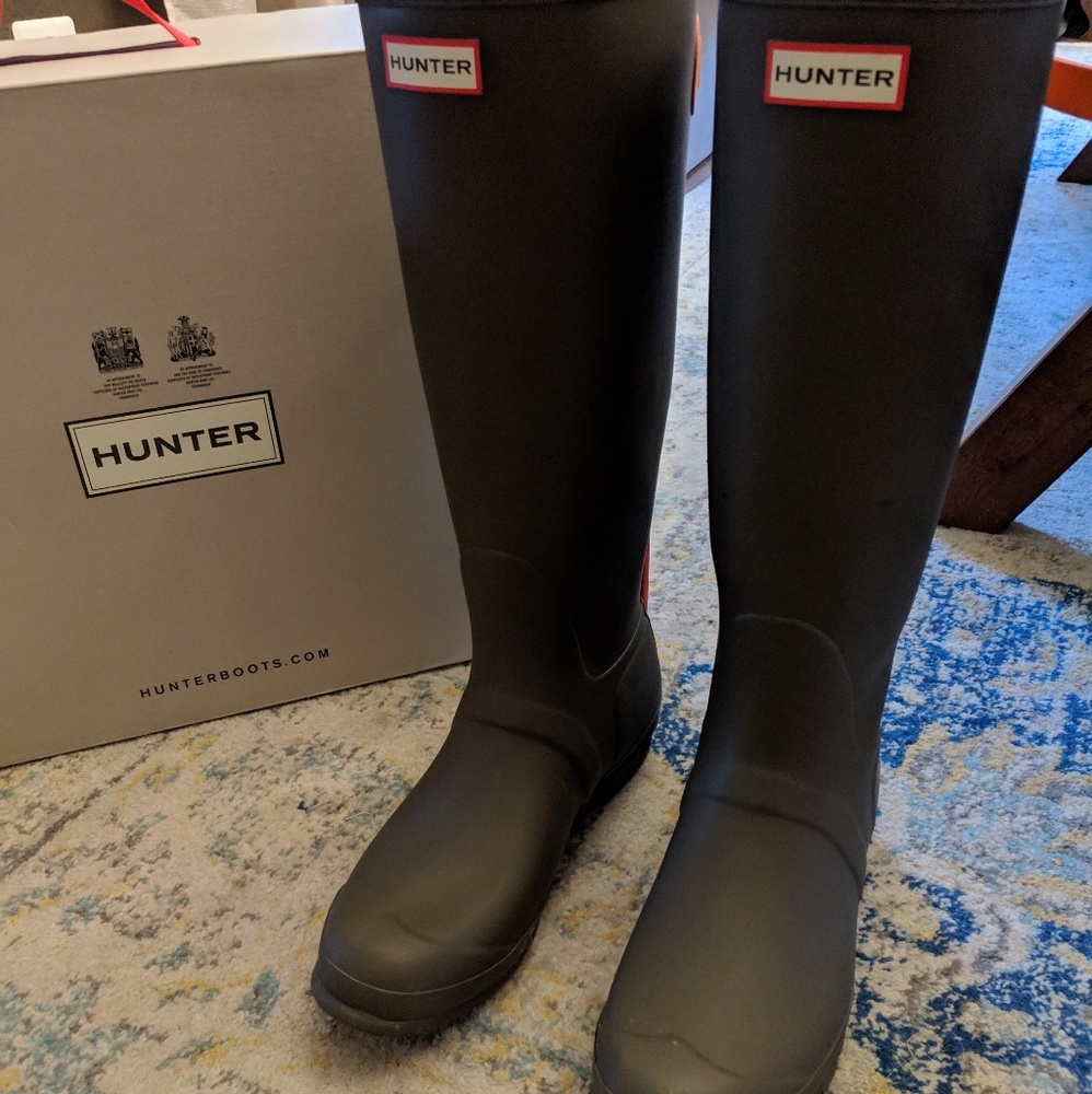 Swamp Green Tall Hunter Rain boots